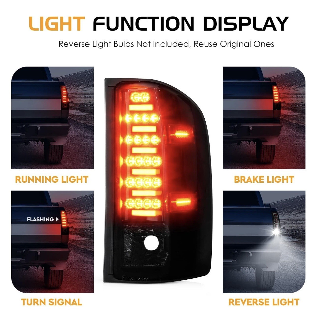 LED Tail Light Assembly + 3rd Brake Light Kit Fit for Chevy Silverado 1500 25... gallery