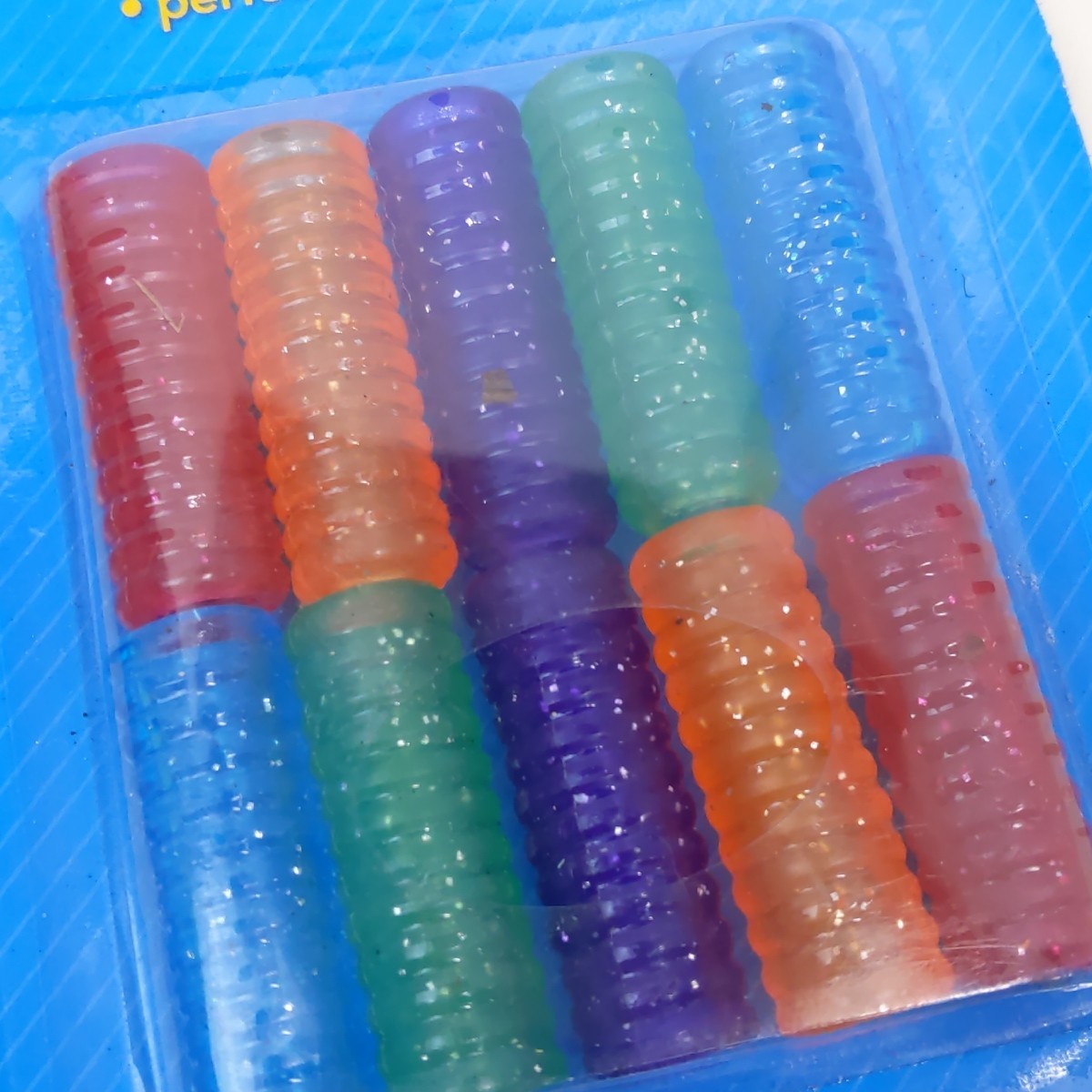 Jot Pencil Grips 10 Pack Multicolor Ribbed Comfort Cushion School Office Supply gallery