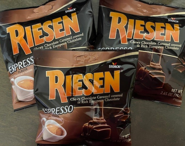 Riesen ESPRESSO Chewy Chocolate Caramel Covered Candy {LOT OF 3 BAGS} gallery