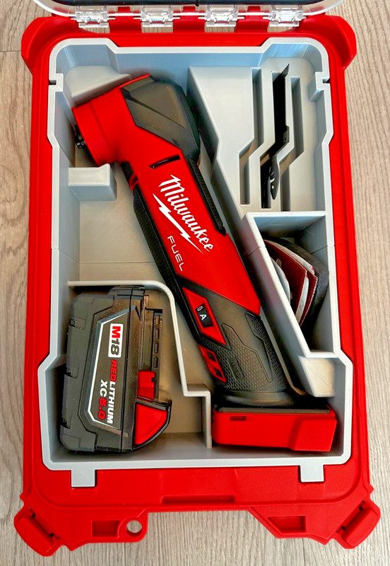 Milwaukee M18 Multi-tool PACKOUT Insert Only (3D Printed Storage gallery