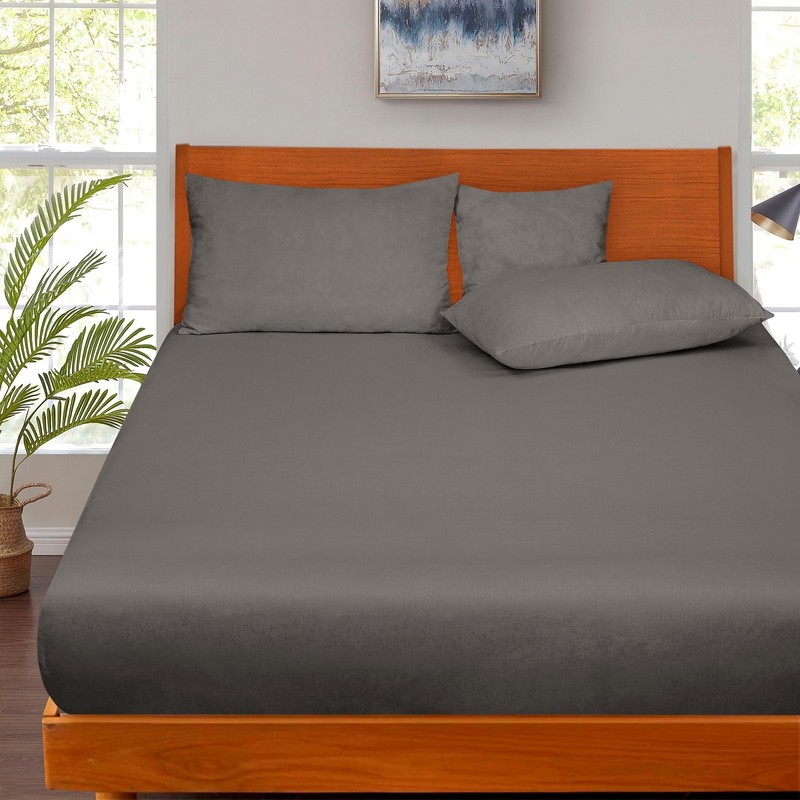 300 Thread Count 100% Long Staple Combed Cotton Fitted Sheet Queen - Super So... gallery