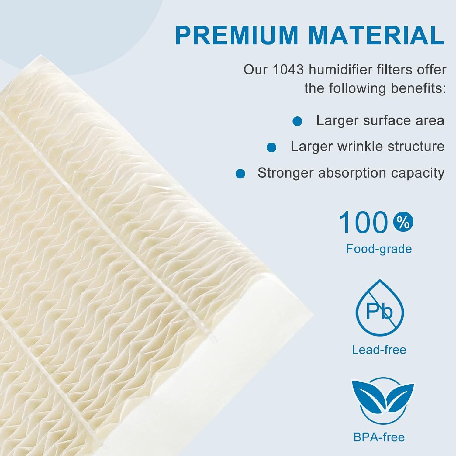 2-4 Pack Humidifier Filters for AirCare 1043 Wick Super Bemis Essick Air gallery