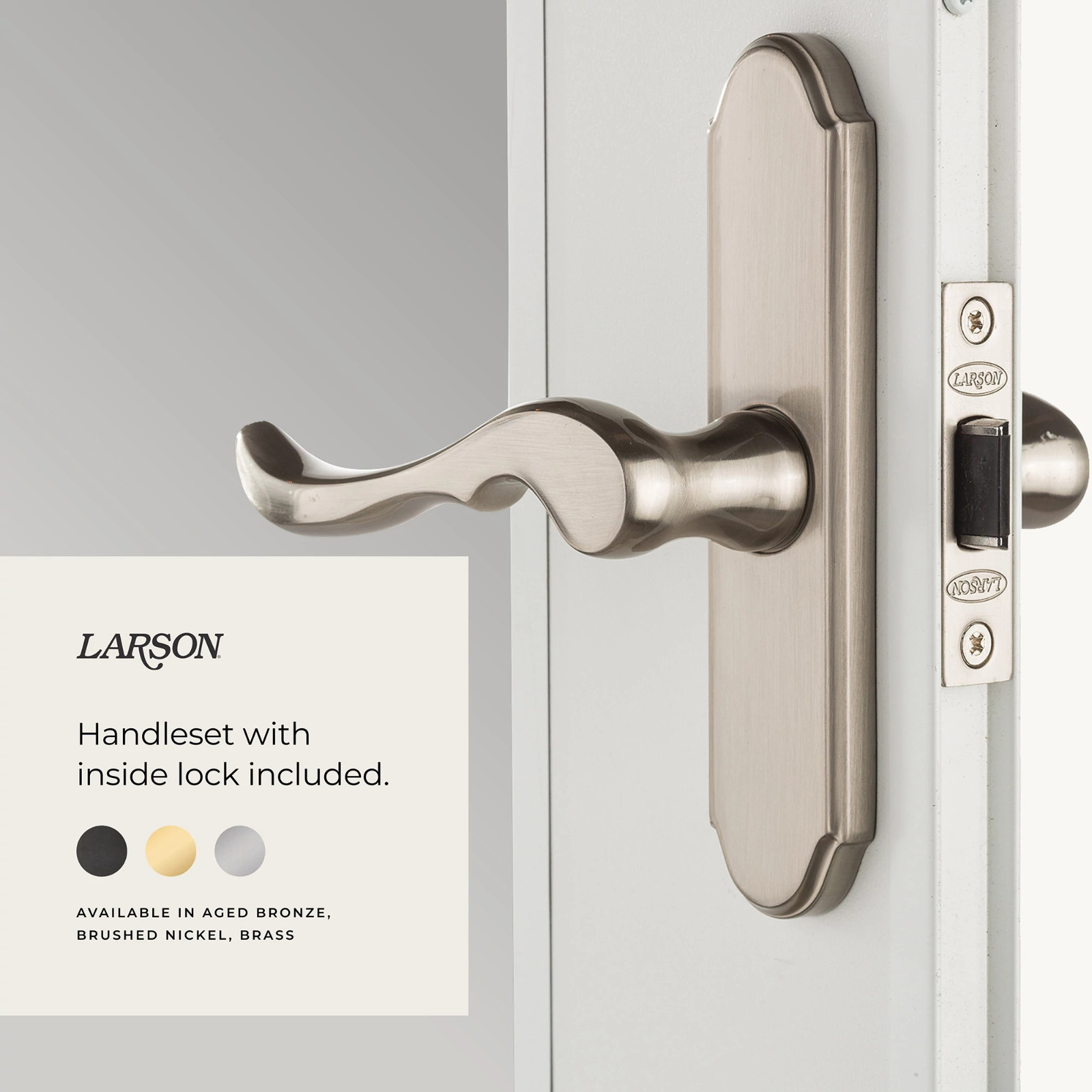 larson storm door mortise latch hardware gallery