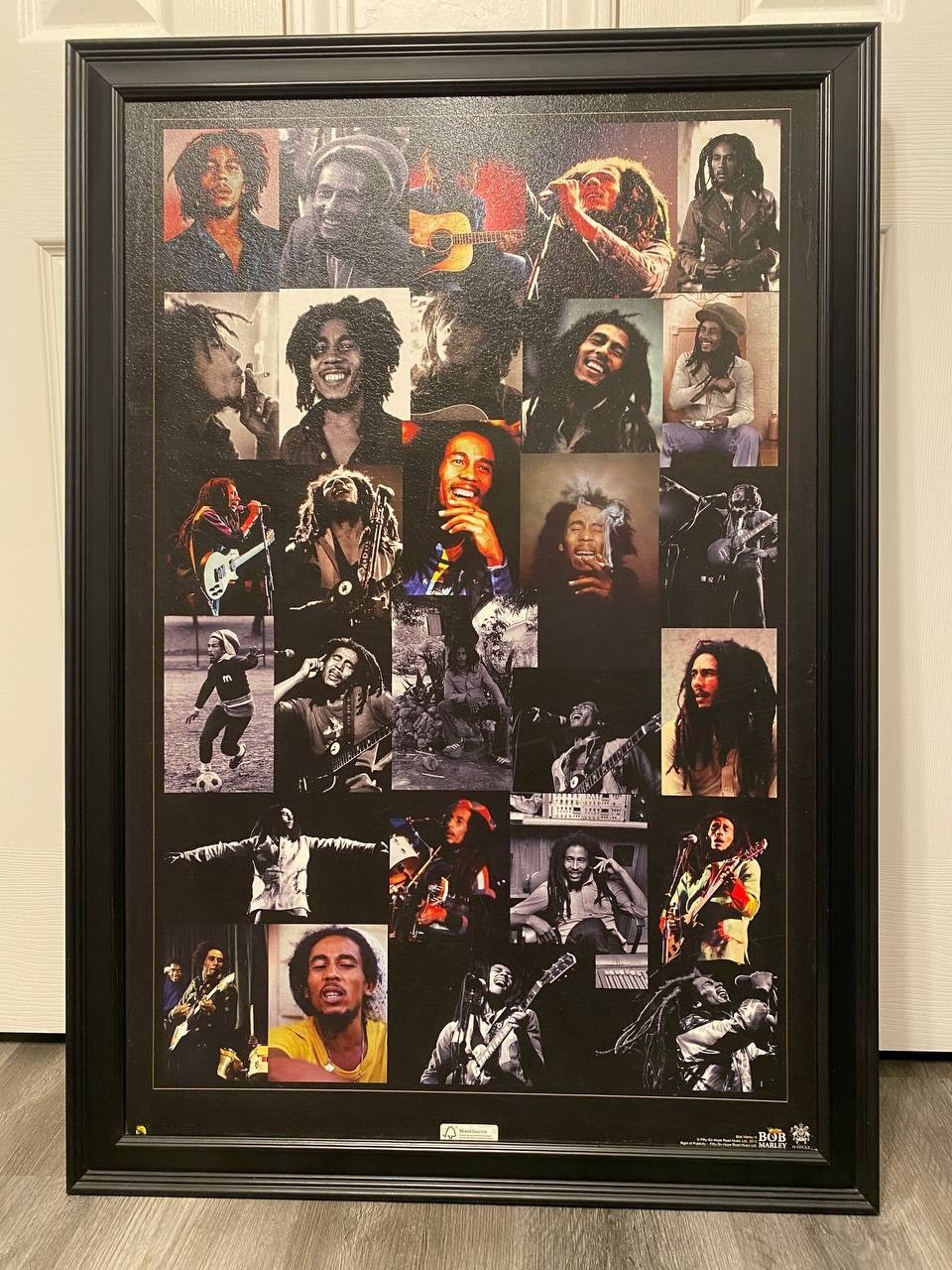 Bob Marley Framed Collage Poster 2010 Official Licensed Wall Art 28x39 gallery