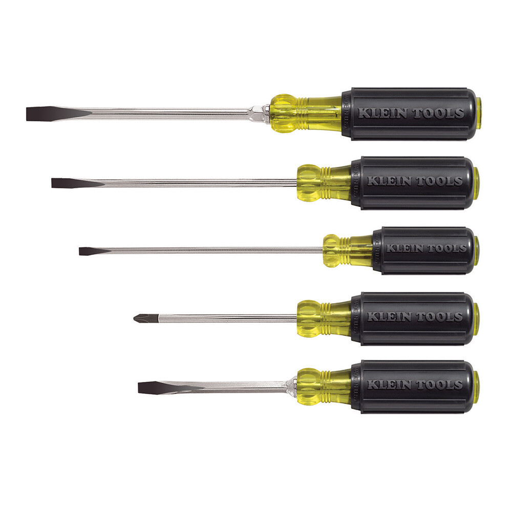 Klein Tools 85075 Cushion-Grip Screwdriver Set, Yellow and Black, 5-Piece gallery