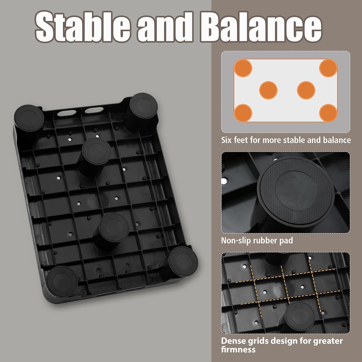 Adjustable Step Stool for Adults Kids and Senior, Non-slip Step Platform Indo... gallery