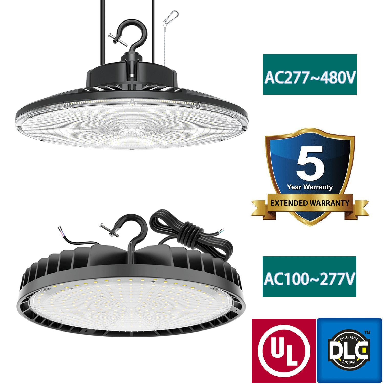 LED High Bay Shop Light Warehouse Workshop 150W 200W 240W 300 Watt AC 100-480V gallery