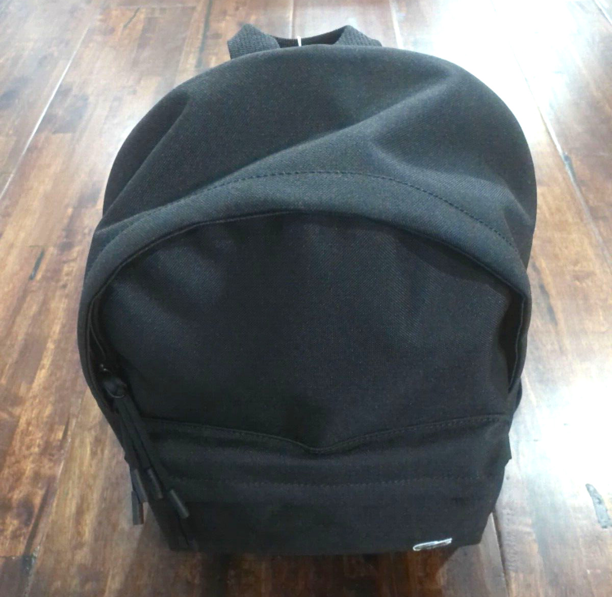 LACOSTE UNISEX BLACK BACKPACK with 2 FRONT POCKETS
