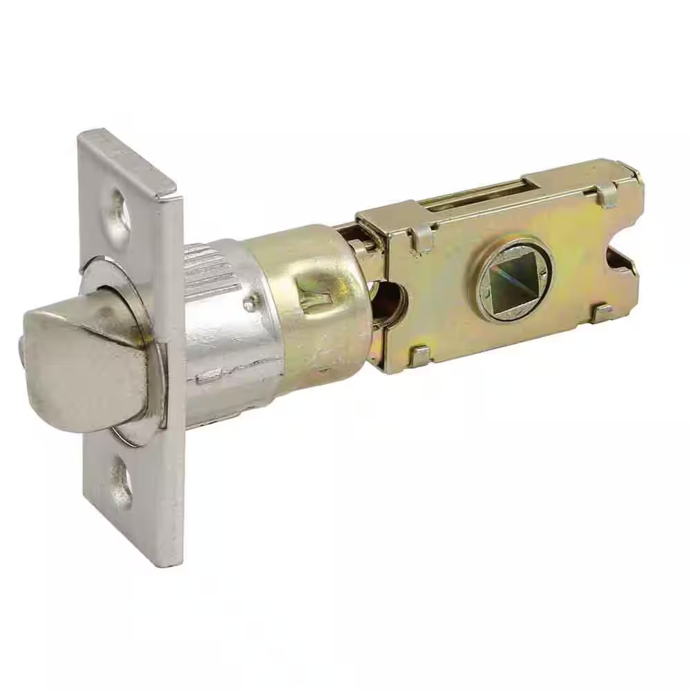 Satin Nickel Universal 6-Way Replacement Square Spindle Entry Door Latch gallery