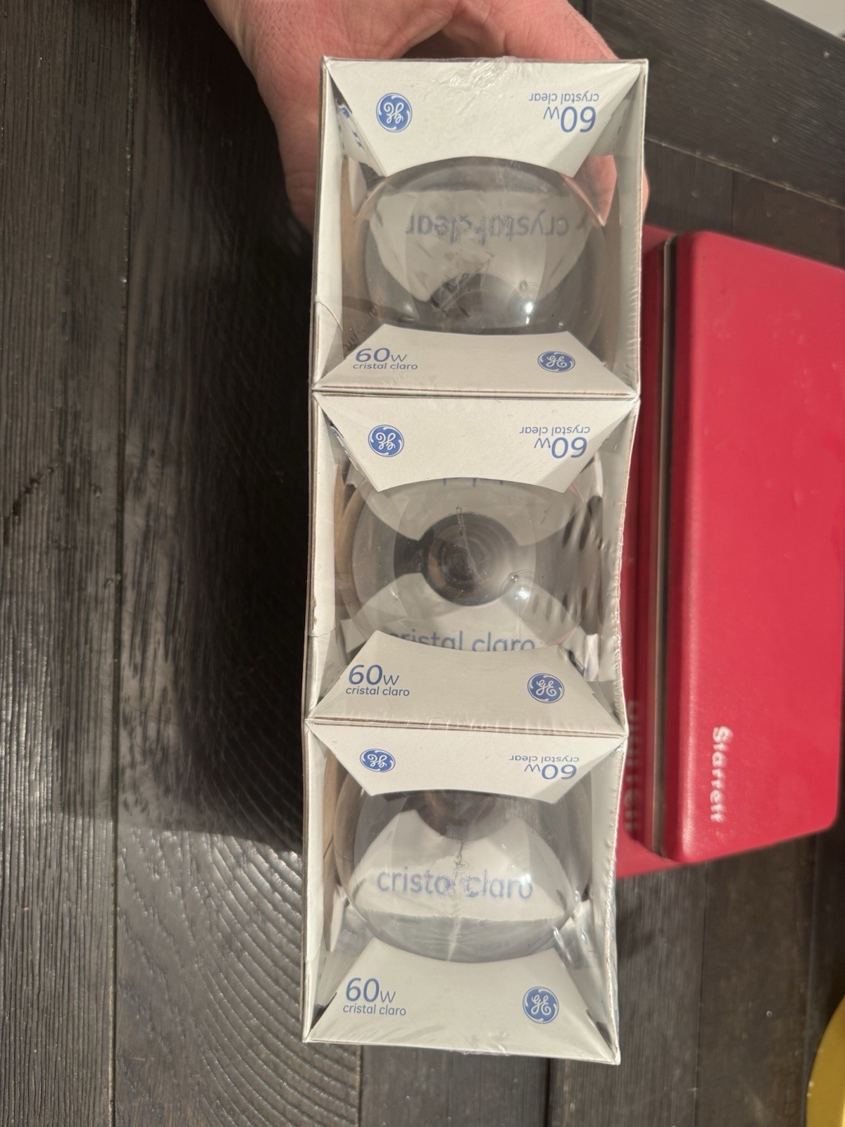 (3) NEW GE Crystal Clear G25 Light Bulbs 60 Watts 1500 Hours Life RARE gallery