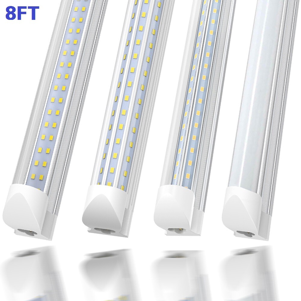 Integrated 8 Foot LED Shop Light Fixtures 5000K 6000K T8 8FT LED Tube Light Bulb gallery