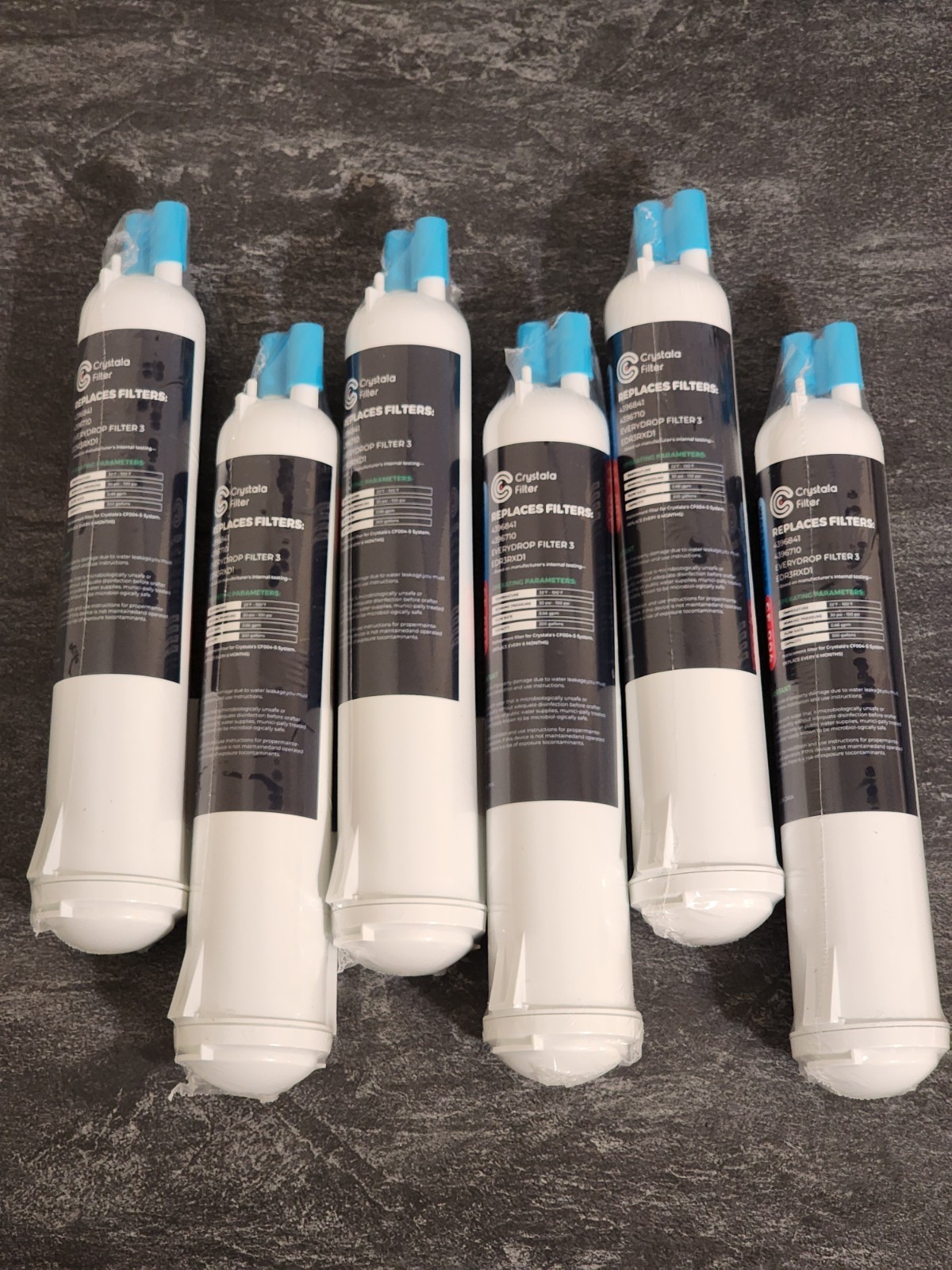Crystala Refrigerator Filter, Replacement for Kenmore® 46-9083, 46-9030, 6 Pack gallery