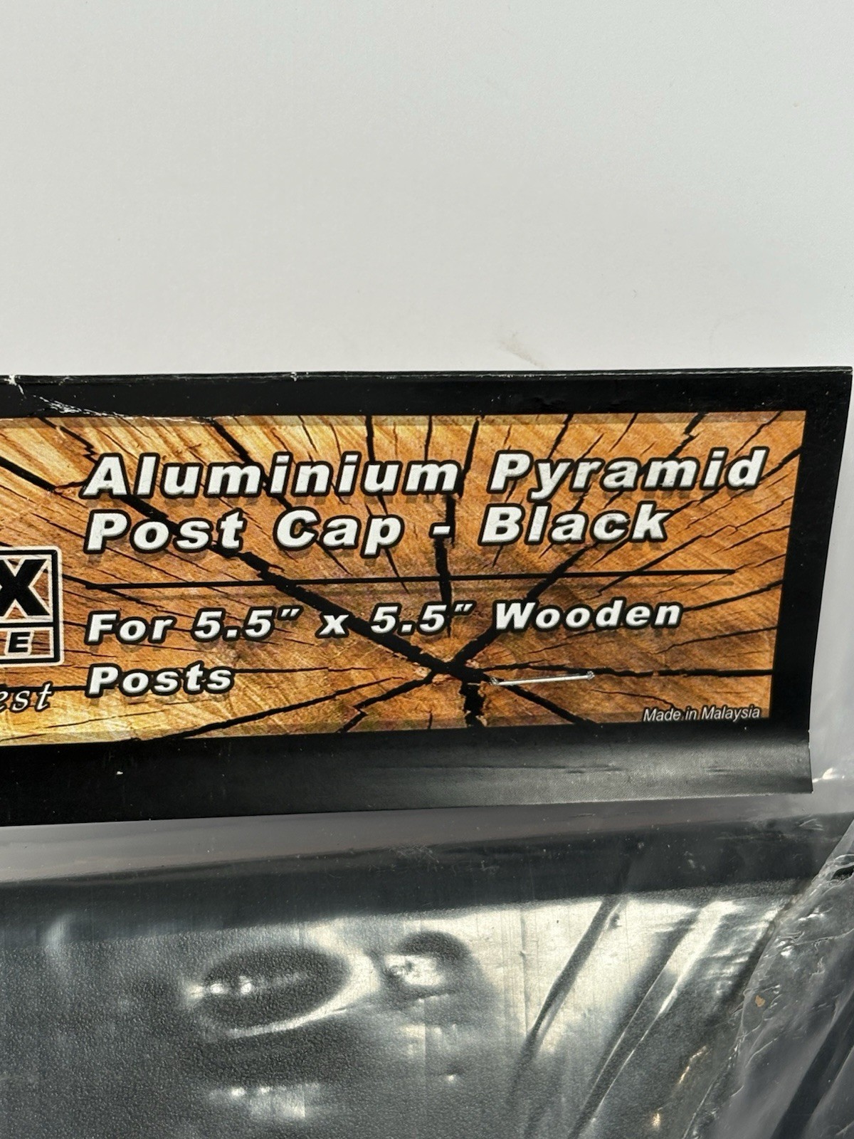 DecoRex Heavy Duty ALuminum Pyramid Post Cap For Woods Black DHPPC55 gallery