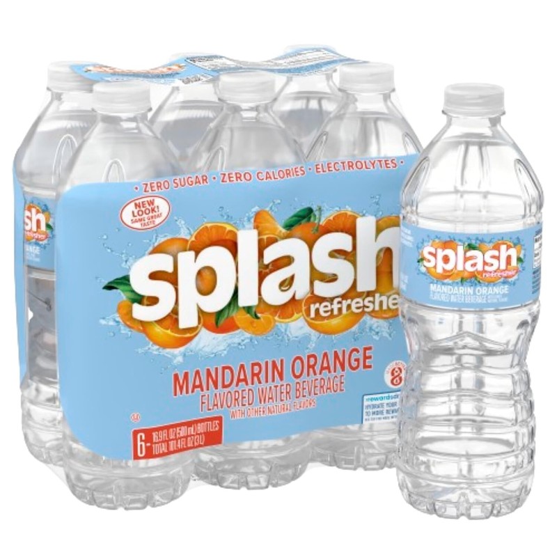 Splash Blast Mandarin Orange Flavored Water, 16.9 Fl Oz, Pack of 6 gallery