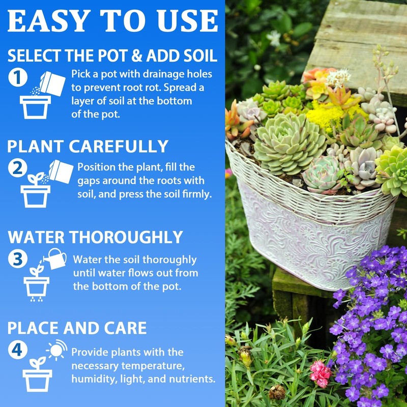 Halatool 3QT Indoor Potting Soil for Plants Orchid Potting Mix Garden Top Suc... gallery