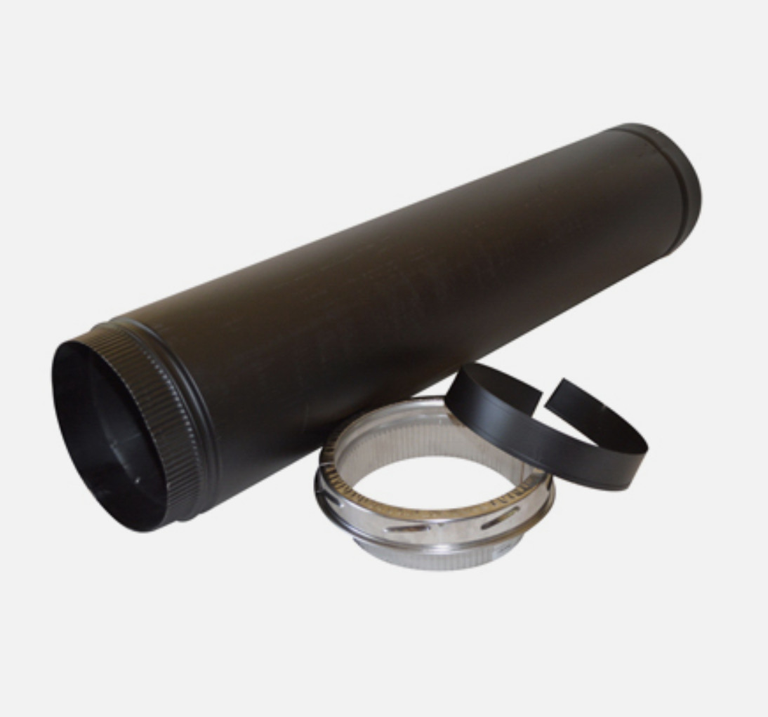 SELKIRK Sure-Temp 6 In. x 38 - 68 In. Adjustable Double Wall Vertical Smoke Pipe gallery