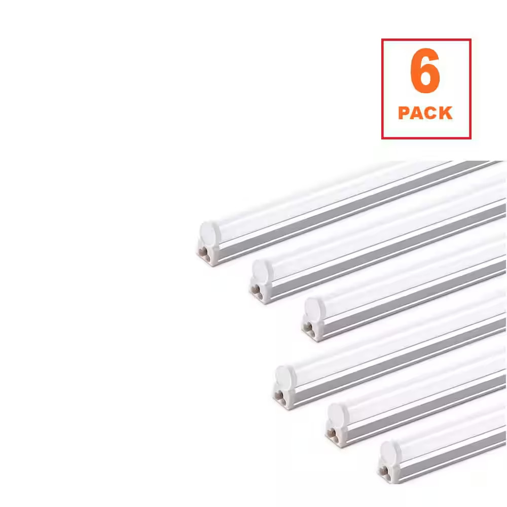 4Ft 20-Watt T5 LED Integrated Fixture Super Bright White Ceiling under Cabinet S gallery