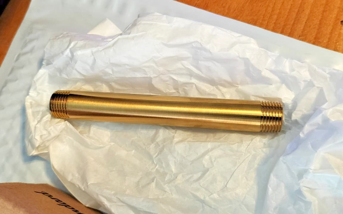 American Standard 1660186.GN0 Universal Shower Arm, Brushed (Gold) **NO FLANGE** gallery
