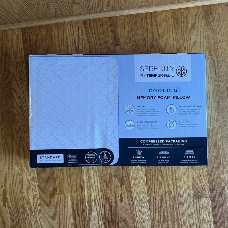 Serenity by Tempur-Pedic Cooling Memory Foam Bed Pillow Standard gallery