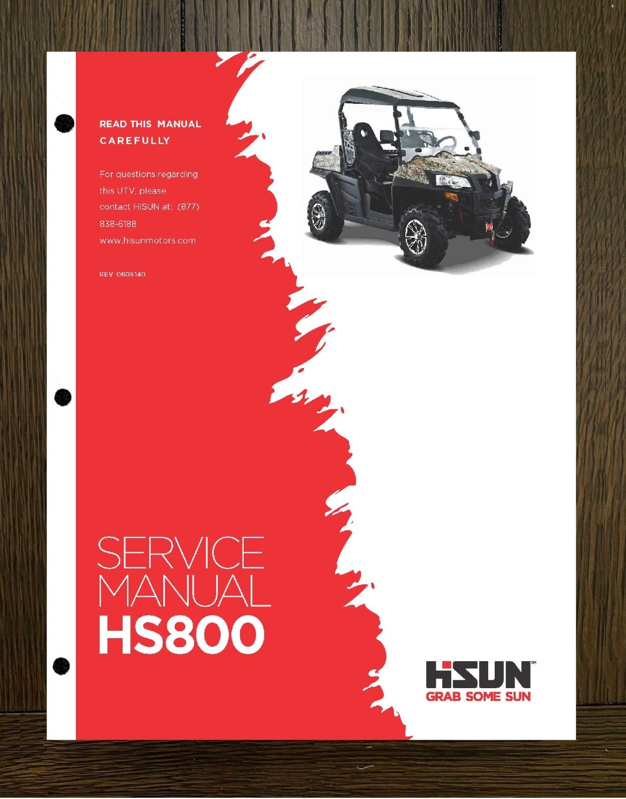 800 UTV Technical Workshop Repair Maintenance Manual Fits Hisun HS800UTV WSM gallery