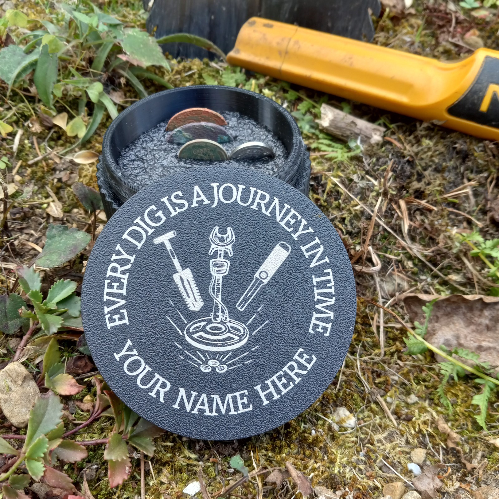 Metal Detecting Finds Bag, Pouch, box container for Coins & Relic Personalized gallery