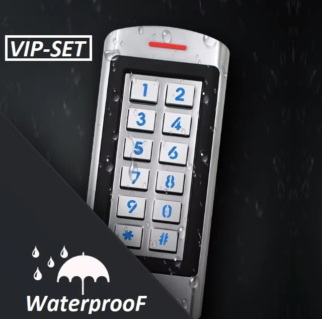 Weatherproof RFID Access Control Set With Electromagnetic Lock 300kg/660lbs gallery