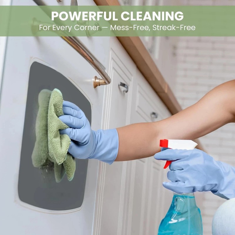 Microfiber Cleaning Cloth, 12 Pack Assorted Color Cleaning Rags for Housekeeping gallery