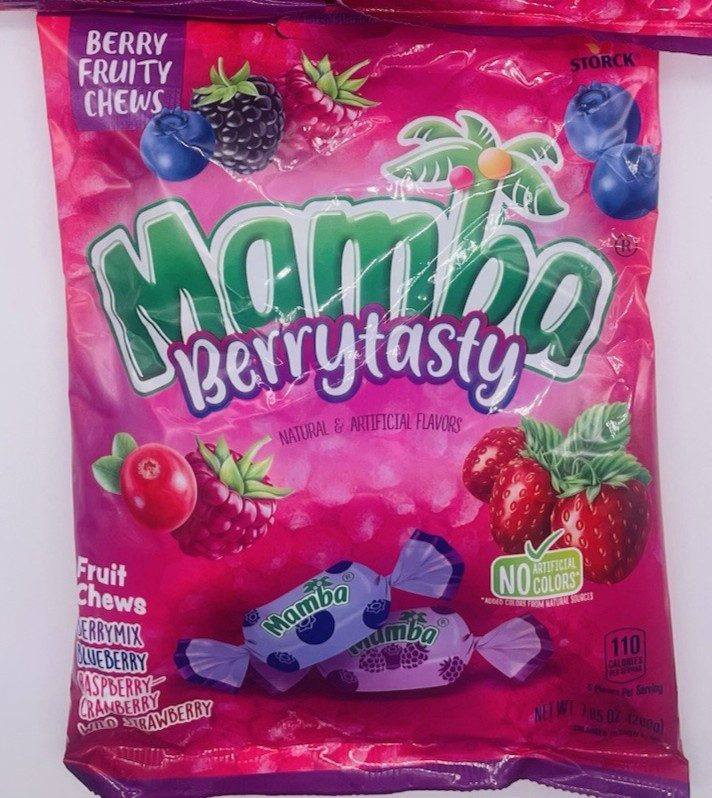 Mamba Berry Tasty Fruit Chews, Fruity Chewy Candy, Individually Wrapped, 7.05oz gallery