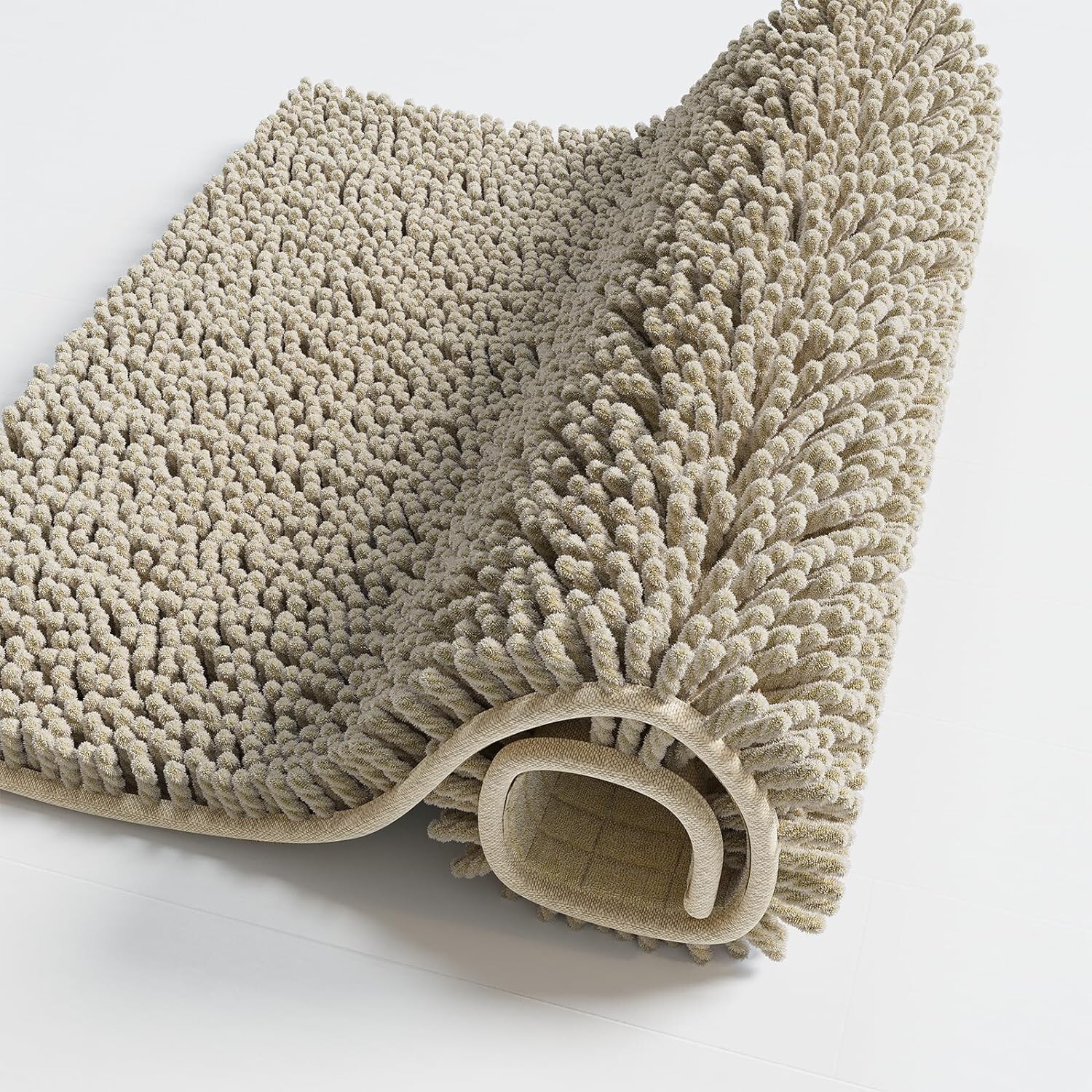 Eviva 20x30 Chenille Bathroom Rugs - Polyester Bath Mat Washable and Dryable gallery