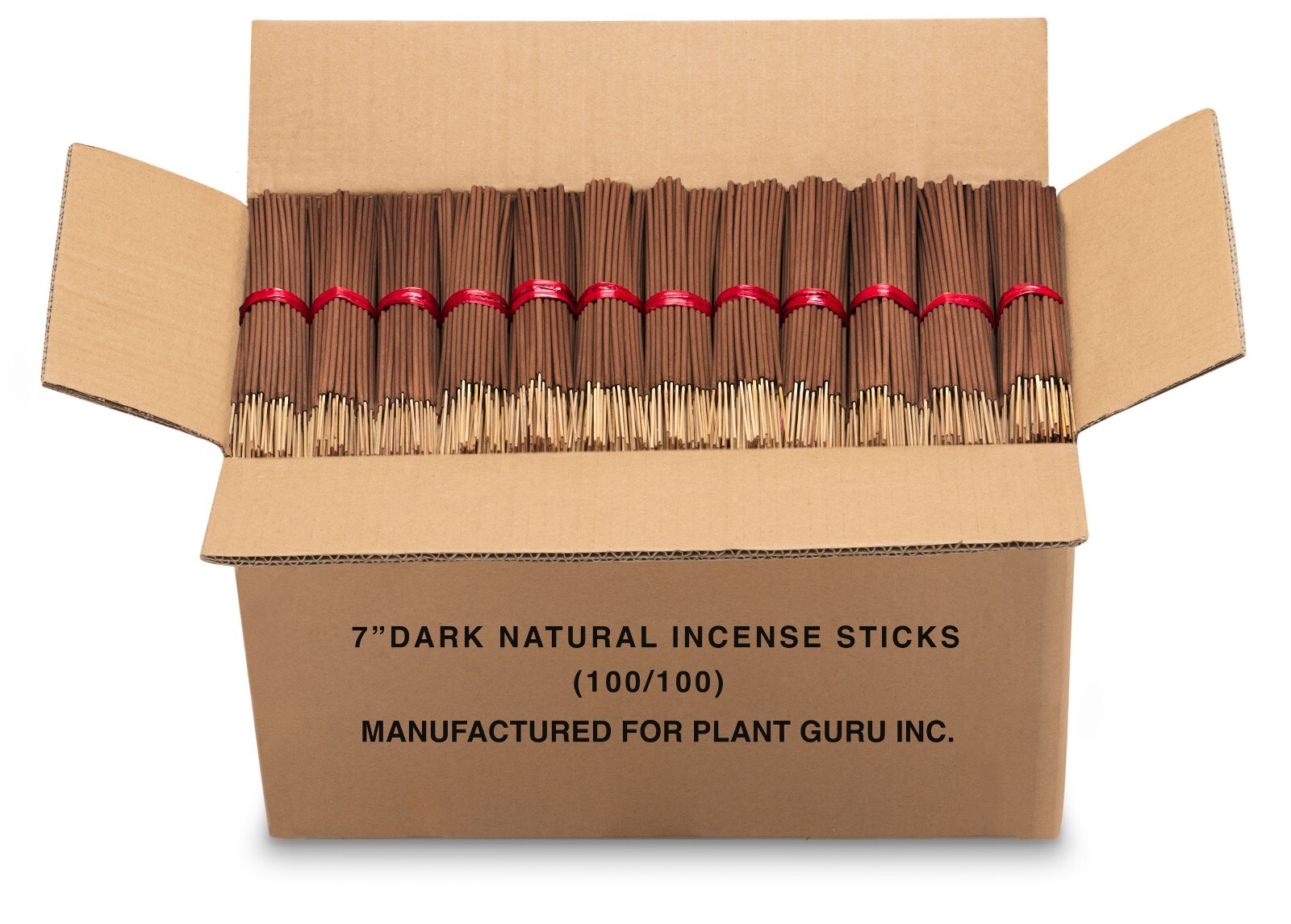 Unscented Incense Sticks 7" Bulk Wholesale DARK BROWN Natural Blanks, No Scent gallery