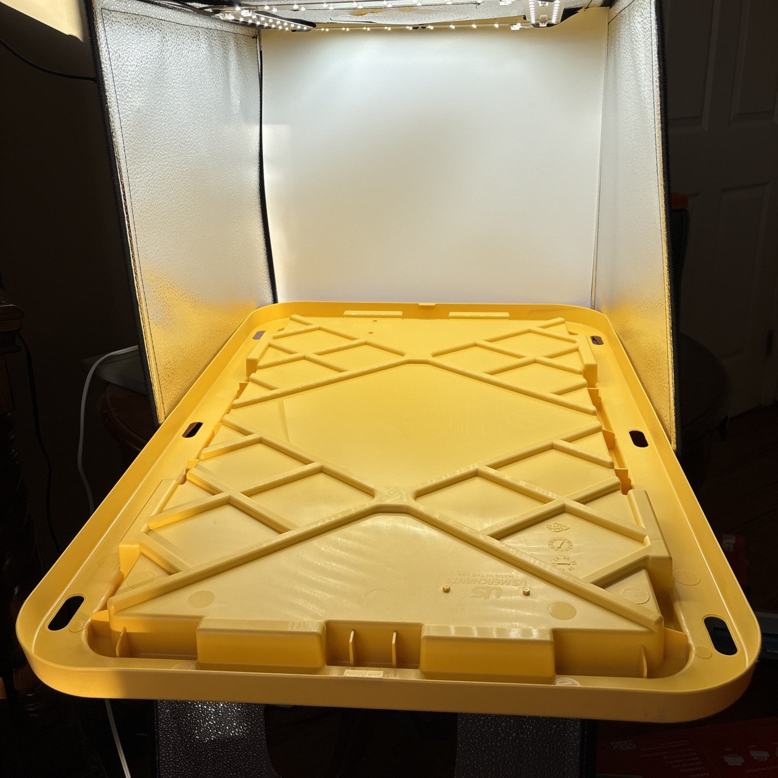 LID ONLY- Yellow Storage Lid - 30.5in x 20.13in - Fits multiple capacities gallery