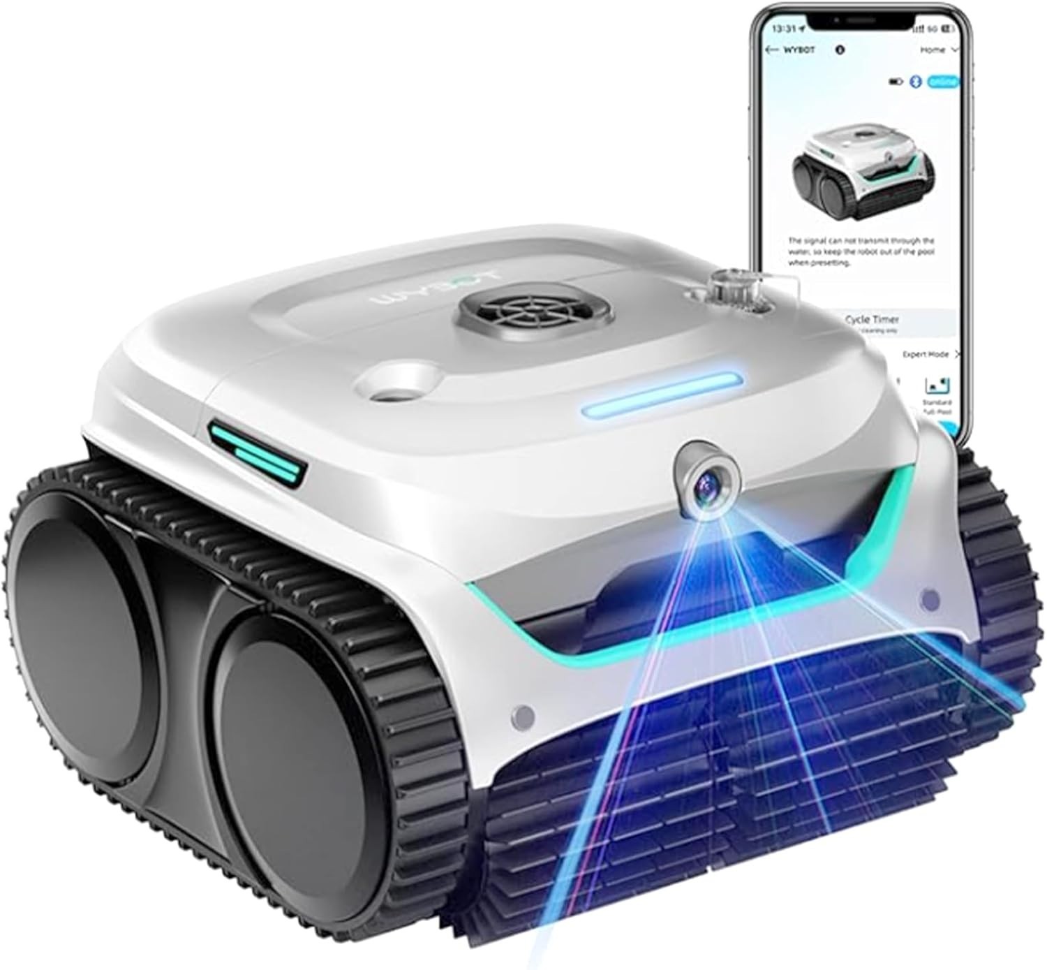 2025 New WYBOT C2 AI Cordless Pool Robot – 8 Modes, Wall Climb, Waterline Clean gallery