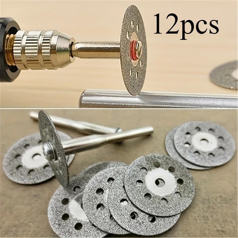 12PCS 22mm HSS Cutting Discs – Metal Cut-Off Blades for Dremel Rotary Tools gallery