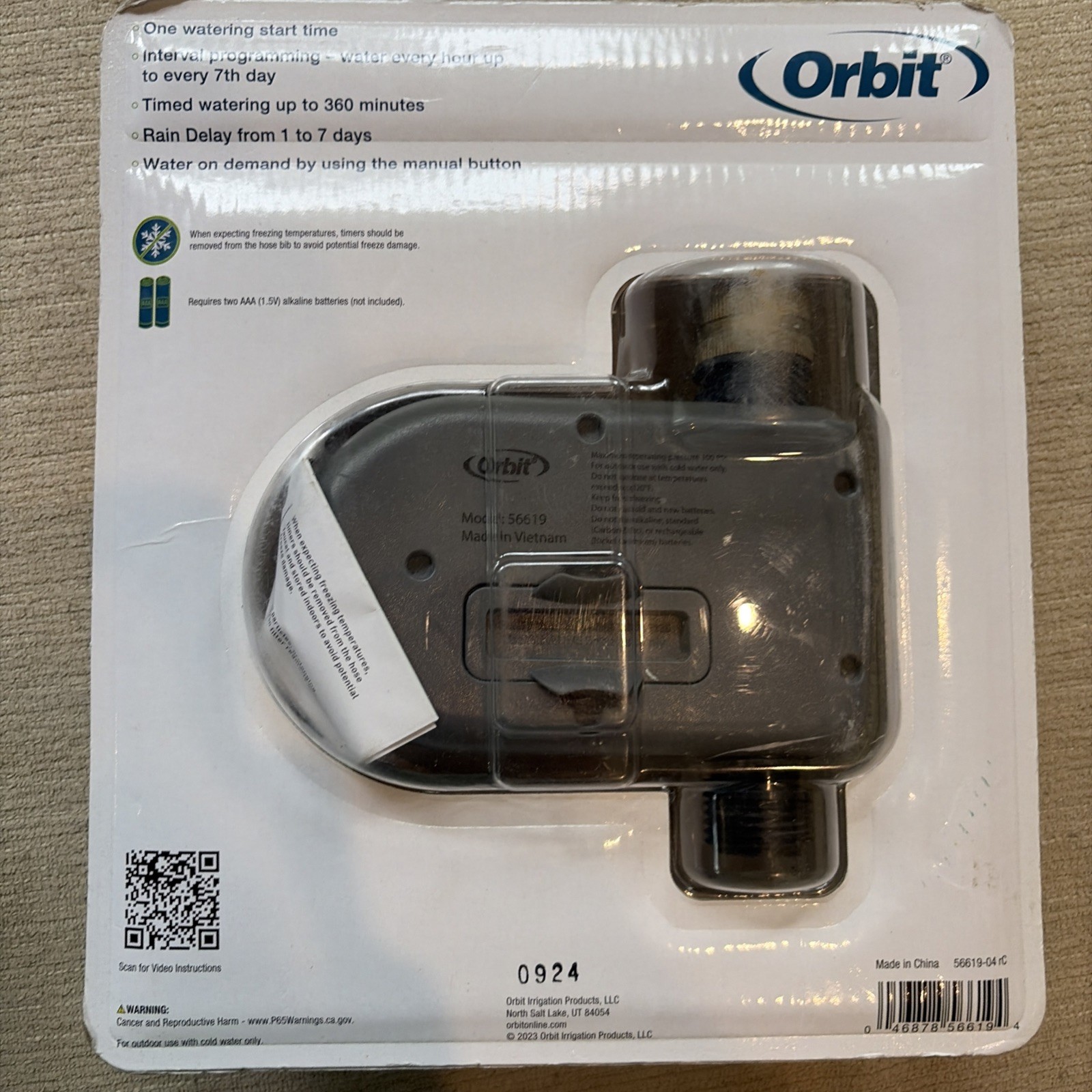 Orbit 1-Outlet Simple Hose Watering Timer - New/Open Box, Never Used. ￼￼ gallery