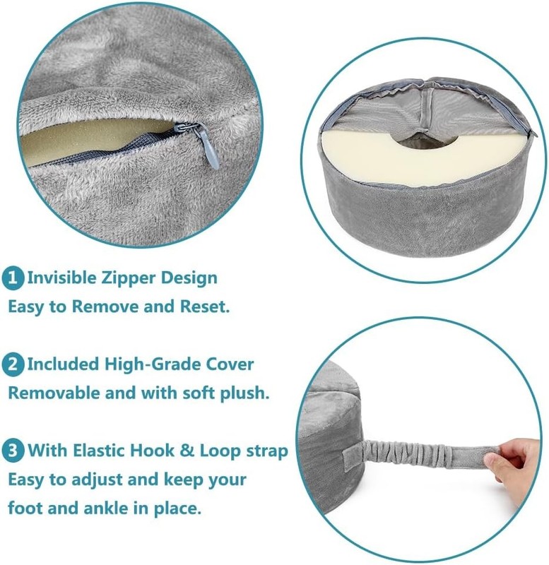 Foot Elevation Pillow Ankle Protector Heel for Pressure Sores Ulcer Cushion Foot gallery