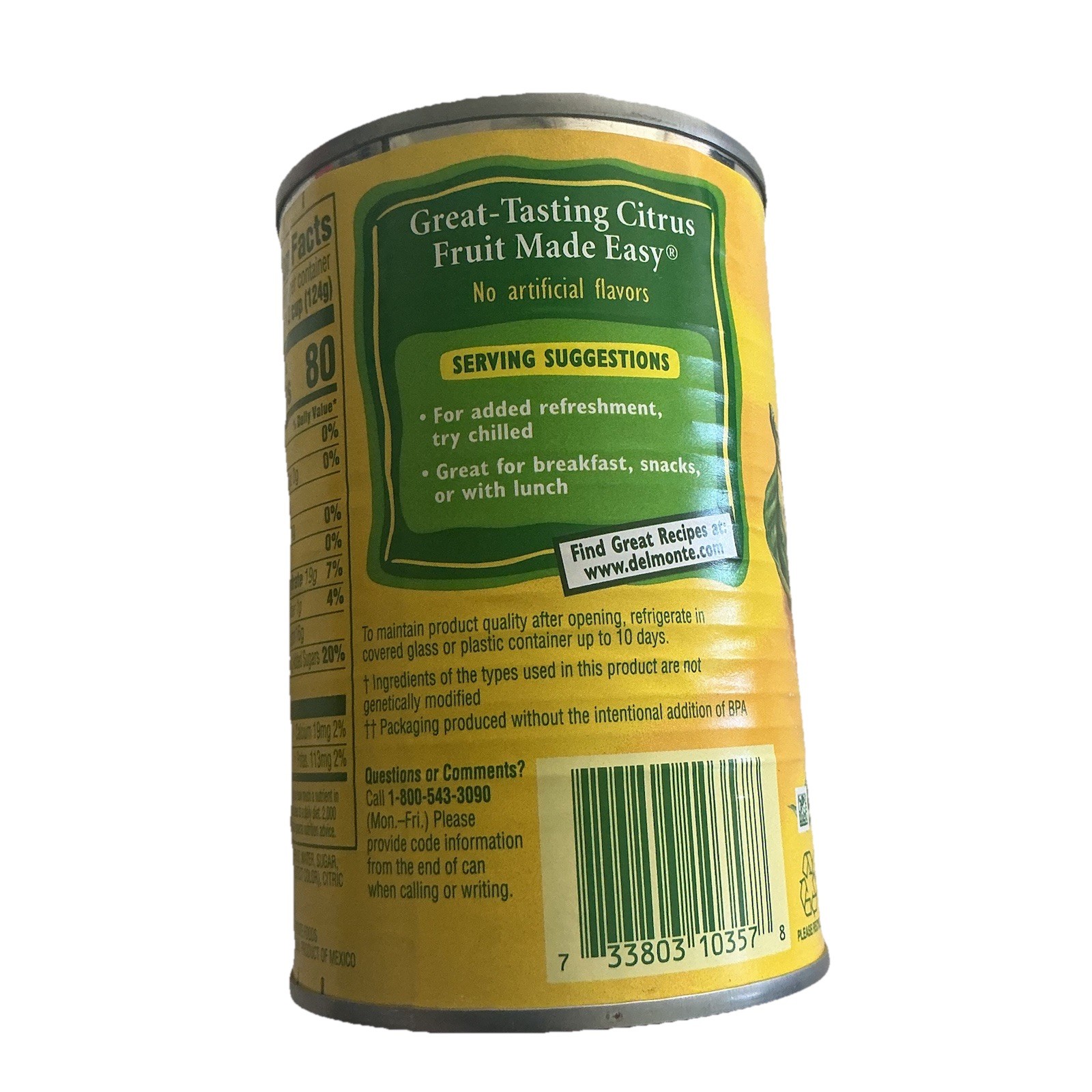 Del Monte Canned Red Grapefruit In Extra Light Syrup 15oz Non GMO EXP Jan 2028 gallery