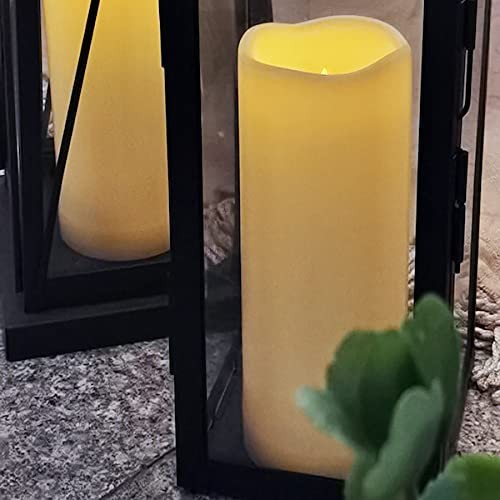 2 PCS 8" Waterproof LED Flameless Timer Candles, 1000 Hours Long Battery Life... gallery