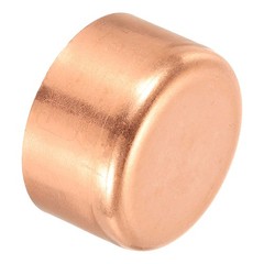 2-1/8 Inch ID Copper Pipe Fitting End Cap Sweat Plug Solder Connection