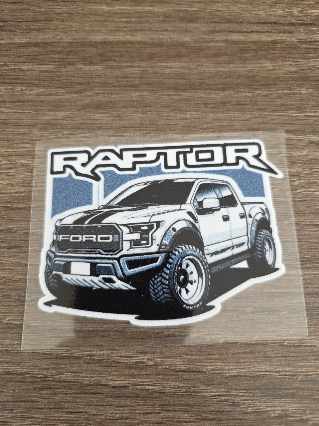 Ford Raptor High Quality Water Proof Raised UV DTF Decal 4in gallery