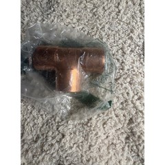 Copper Tee Fitting 1 Inch Pressure Pipe Connector Solder Joint Plumbing HVAC