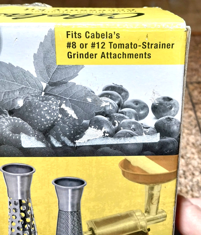 Cabela’s Three-Piece Strainer Accessory Kit Fits #8 Or 12# Tomato Strainer gallery