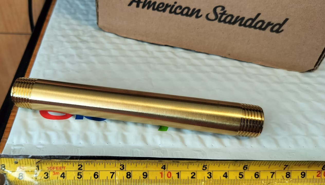 American Standard 1660186.GN0 Universal Shower Arm, Brushed (Gold) **NO FLANGE** gallery
