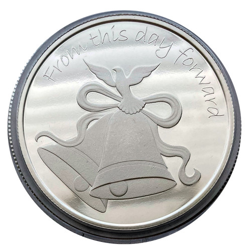 Wedding Commemorative Coin - .999 Fine Silver - Engravable gallery