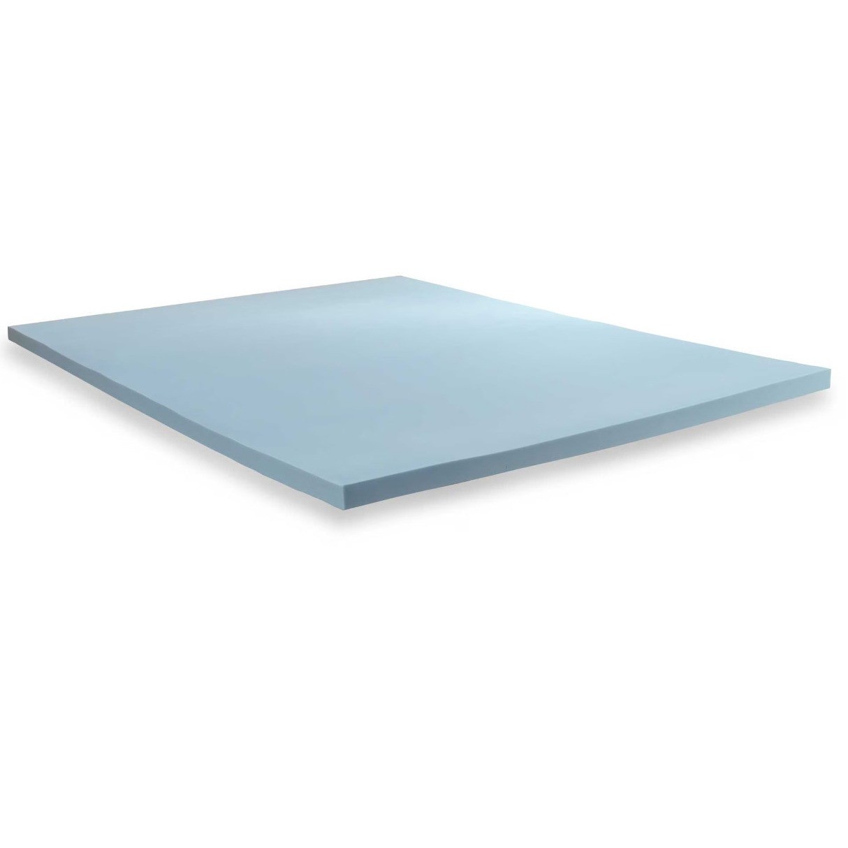 Serene Foam 2 Inch Mattress Topper Full 54x75 Supportive Air Technology Blue gallery