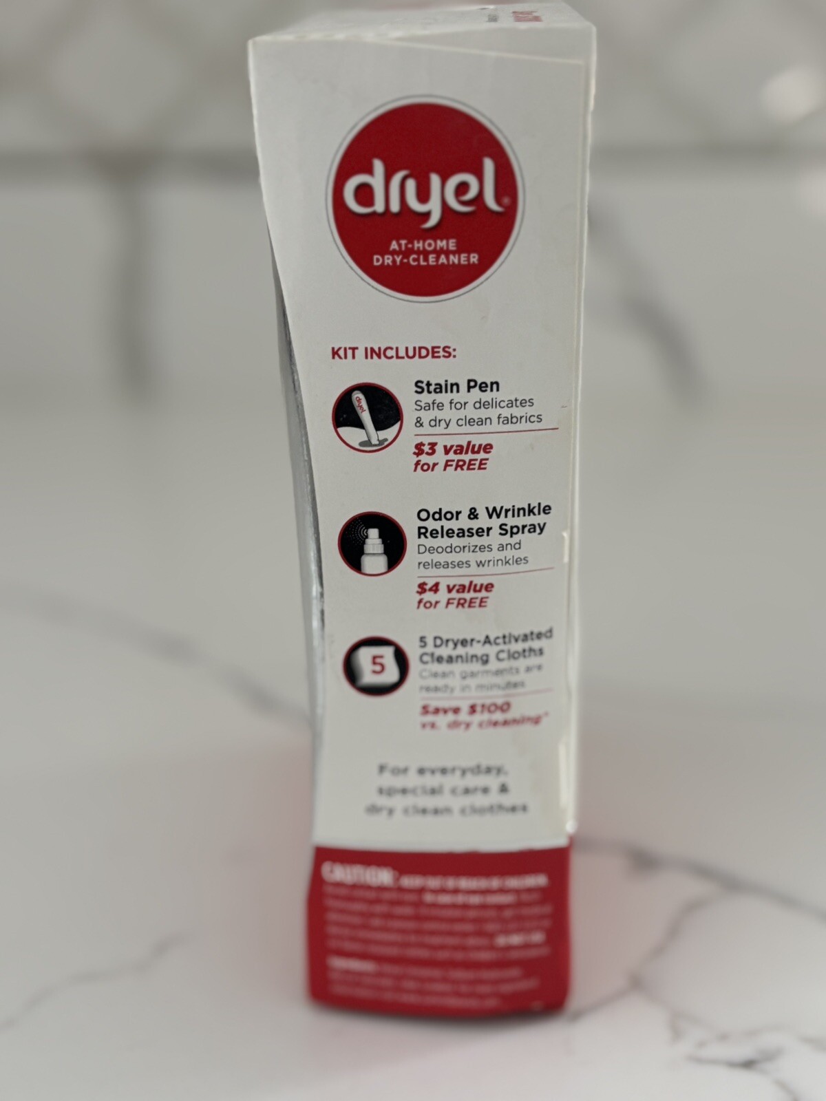 Dryel At-Home Dry-Cleaner Kit 5 Cleaning Cloths Wrinkle Released Stain Pen New gallery