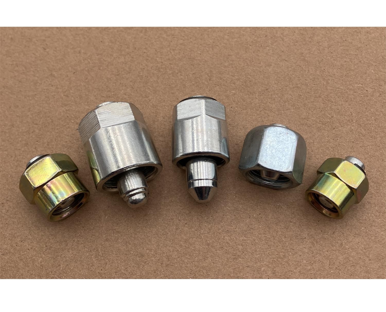 Mysttoo 5PCS Common Rail Fuel Injector Block-Off Caps 12mm 14mm 5PCS, Silver gallery