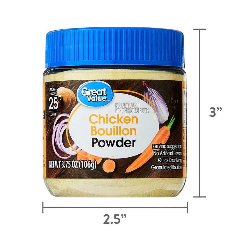 Great Value Chicken Bouillon Powder – 3.75 oz Jar gallery