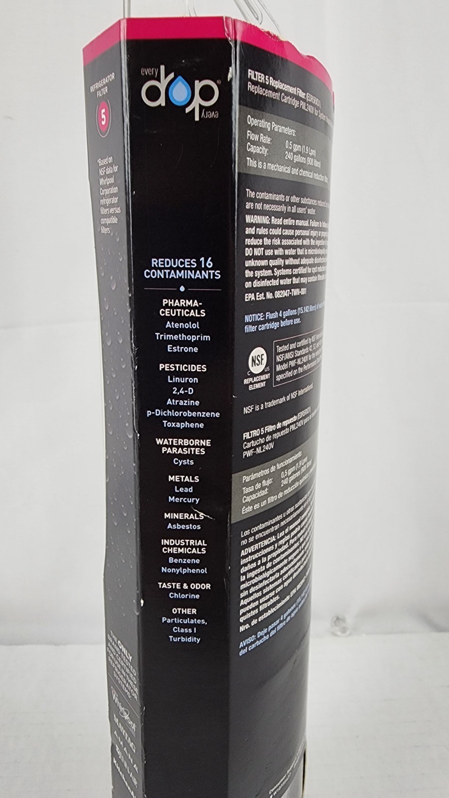 EveryDrop 5 EDR5RXD1 Whirlpool Refrigerator Water Filter OEM Replacement New gallery