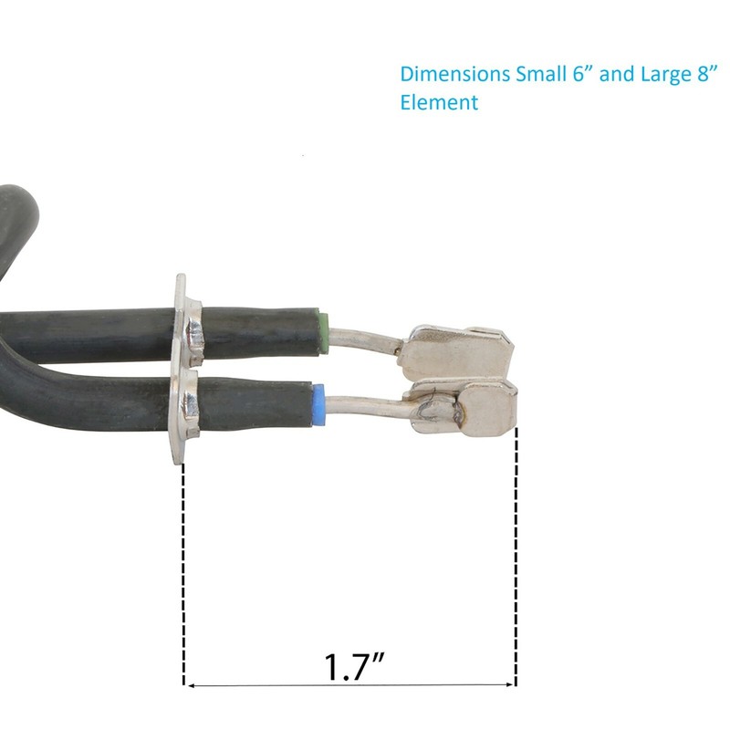 GE Electric Range Burner Element Kit 4 Pack (2, 6") WB30M1 (2, 8") WB30M2 gallery