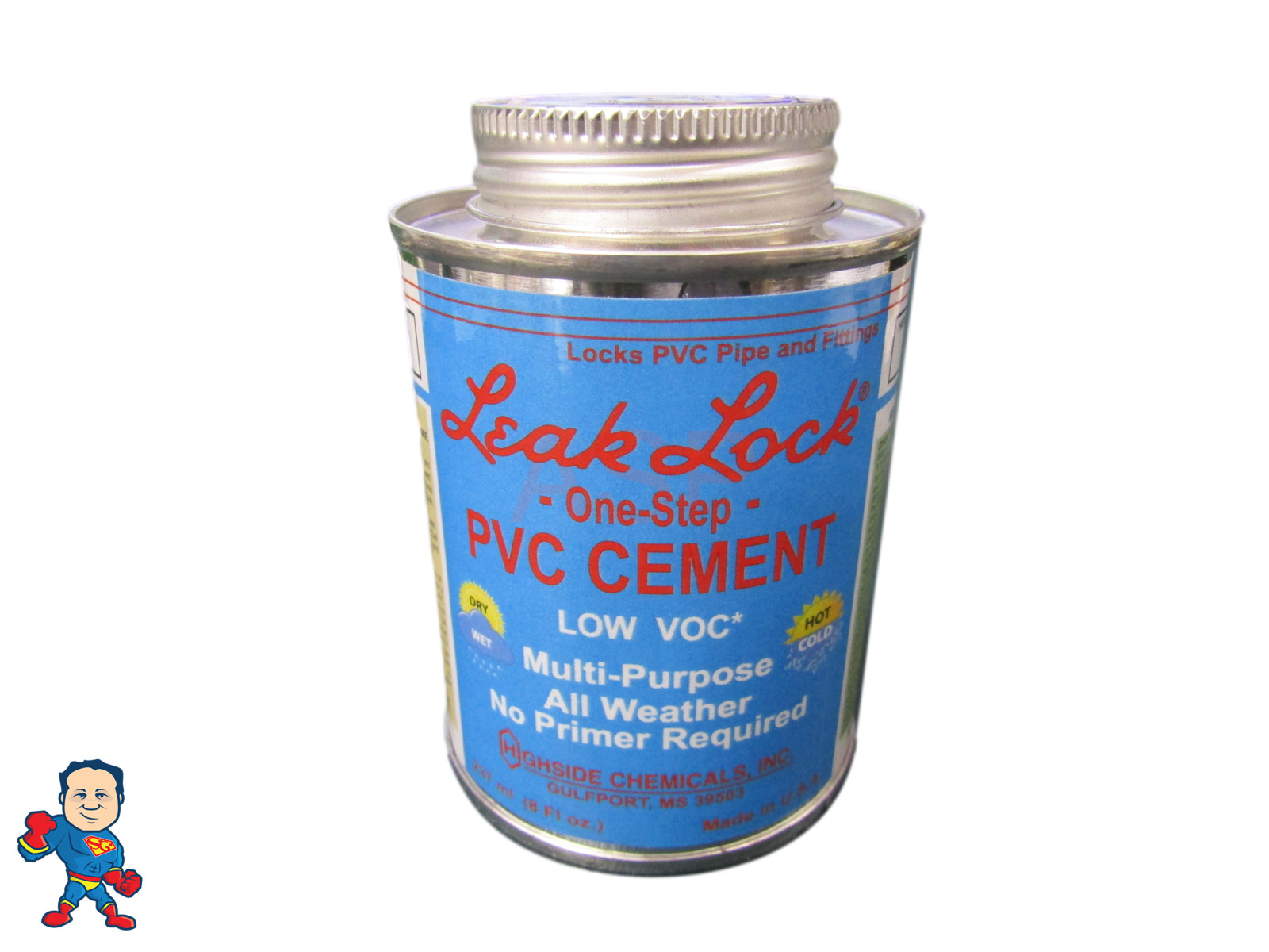 Leak Loc No Primer One-Step PVC Blue Glue 8oz for Hot Tub Spa Plumbing Repair gallery